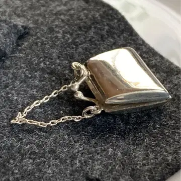 실버 925 백 모양 필통 참 빈티지 로켓