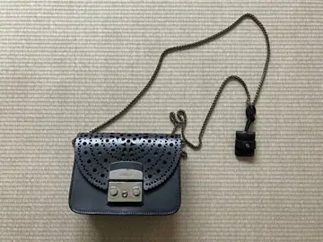FURLA 숄더백 블랙 레이저 컷