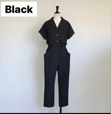 집소피아 핸섬 점프 수트 BLACK