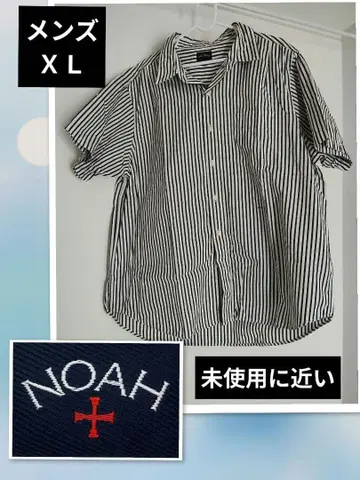 최종 가격 인하! NOAH 스트라이프 반팔 셔츠 XL