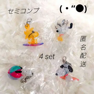 스누피 PEANUTS SUMMER 메지루시 액세서리 4종 세트 미개봉