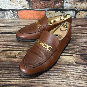 새상품급 BALLY 발리 [ 26cm ] 비트 로퍼 천연 가죽 브라운