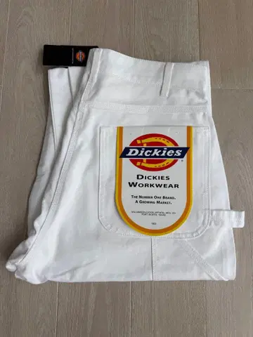 Dickies 페인터 팬츠 화이트 더블니 새상품