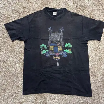 90s anvil 바디 티셔츠 블랙 페이드 미국제 XL