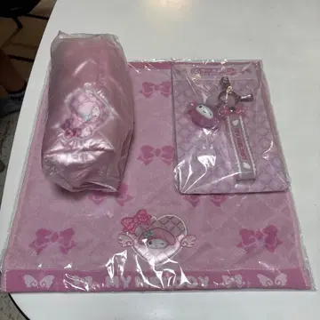 마이멜로디 파우치 키링 타월 3종 세트