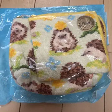 새상품 페이러 치쿠치쿠 고슴도치 파우치 & 손수건