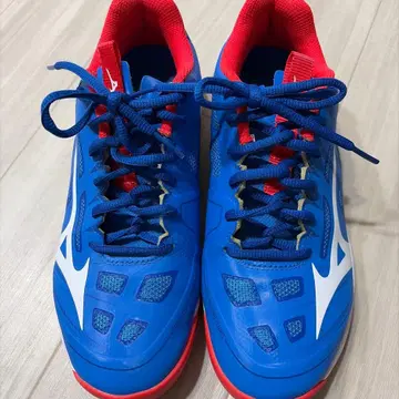 MIZUNO 테니스화 블루 레드