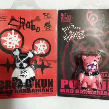 Toy2R Qee 미개봉품 2개 미니 피규어 키링 엽서