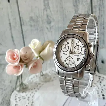 [ 레어 ] TISSOT 티쏘 손목시계 J178/278 크로노그래프 실버