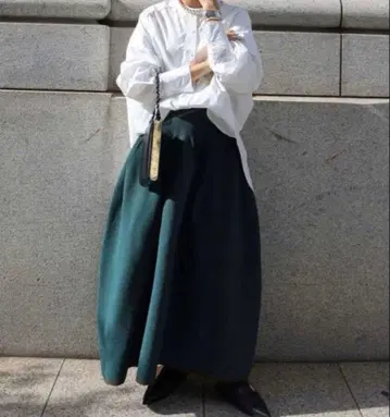 [할인!] 마차트 MACHATT 홀 가먼트 홀름 스커트 그린