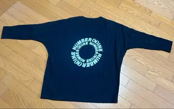 NUMBER (N)INE 서클 로고 긴팔 티셔츠 블랙
