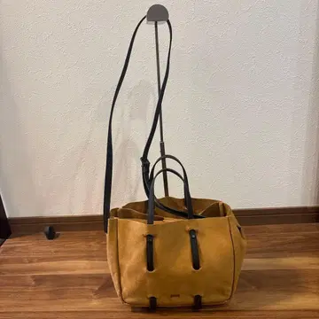 CAMPER 캠퍼 2WAY 스웨이드 가죽 토트백 숄더백