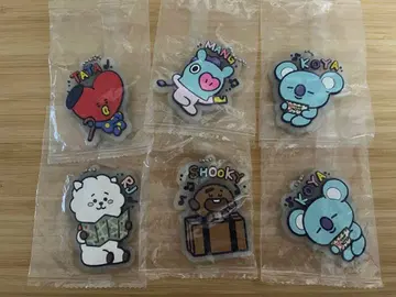 BT21 러버 스트랩 6개 세트