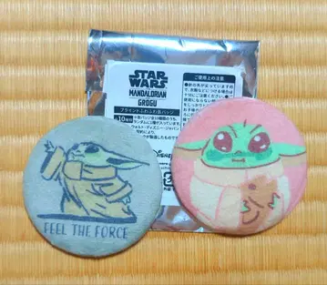 영화 만달로리안 & 그로구 복슬복슬 캔뱃지 STAR WARS