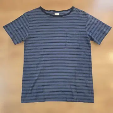 피그벨 포켓T 보더 티셔츠 네이비 x 블랙 사이즈 2