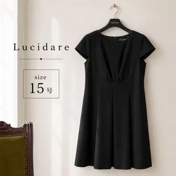 39 새상품급 빅 사이즈 Lucidare 블랙 포멀 원피스 15호