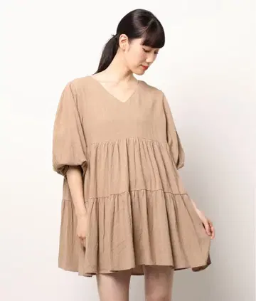 ACYM 샬롯 퍼프 슬리브 원피스
