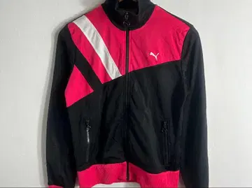 PUMA/트랙 자켓/블랙/핑크