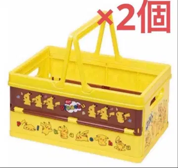 포켓몬 피카츄 접이식 수납 박스 2개 세트