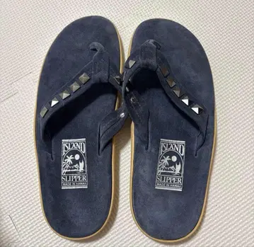 ISLAND SLIPPER 스터드 장식 샌들 네이비 사이즈 10