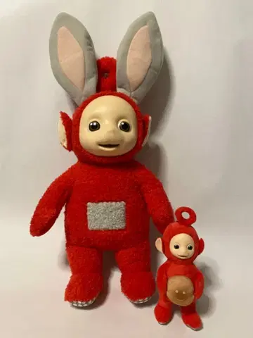 텔레토비즈 포 토끼 귀 BIG 봉제 인형 + 마스코트 폴 체인