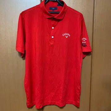 Callaway 피케 셔츠 레드 LL 사이즈