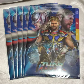 MARVEL 토르: 러브 앤 썬더 3포켓 클리어 파일 5장 세트