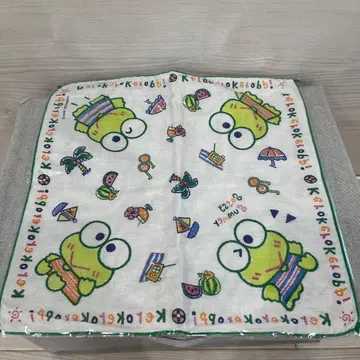 산리오 케로케로케로피 거즈 손수건 1995년제 당시 물품 미사용 2개