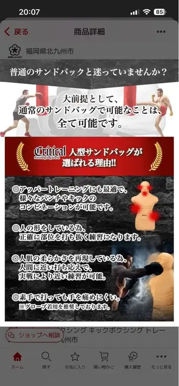 Critical 인형 샌드백