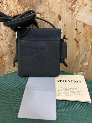 Eb.baas SLOW&CO 가죽 코인 케이스 블랙