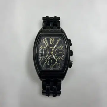 ELGIN 크로노그래프 손목시계 블랙 C-47