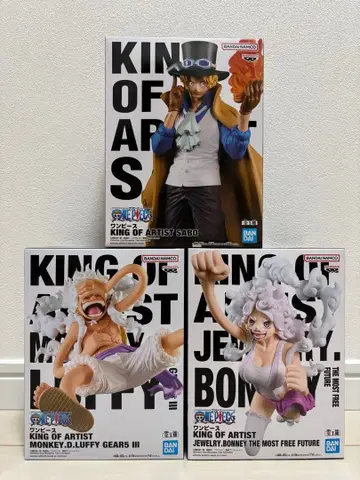 원피스 KING OF ARTIST 피규어 3종 세트 미개봉 새상품