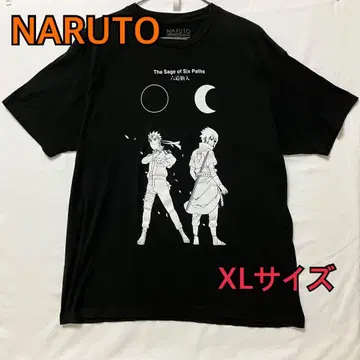 레어 NARUTO 티셔츠 나루토 사스케 블랙