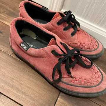 VANS 스니커즈 스웨이드 뜨개질 디자인 핑크