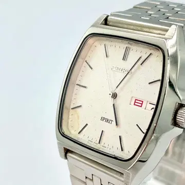 40 작동품 SEIKO SPIRIT 쿼츠 데이데이트 스퀘어 손목시계