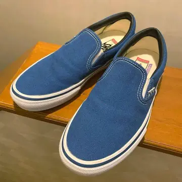 [ 컨디션 최상 ] Vans 팝 쿠시 캔버스 슬립온 26.5