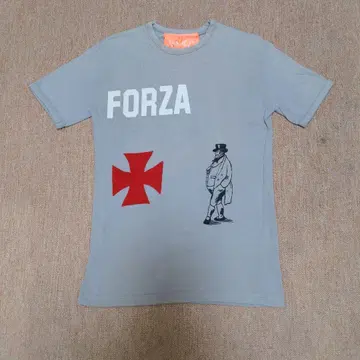 FAKE London T셔츠 FORZA 캐시미어 아플리케