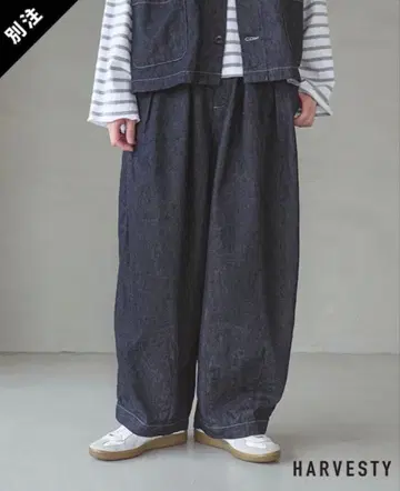 우디 하우스 HARVESTY 별주 라이트 데님 서커스 팬츠