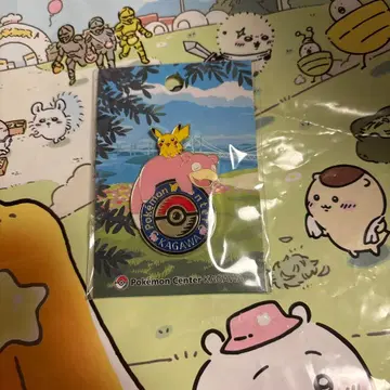 포켓몬 센터 카가와 로고 핀즈 미개봉 새상품 야돈 카가와