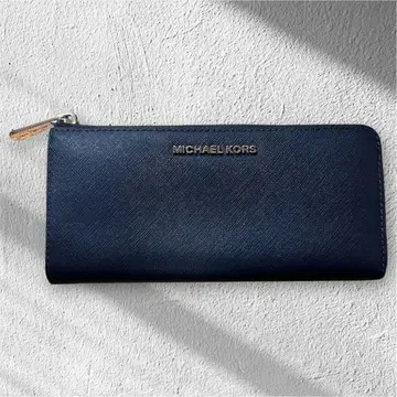 [ MICHAEL KORS ] 장지갑 네이비 사피아노 가죽