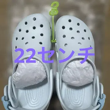 crocs 사보 클로그 샌들 라이트 그레이 22cm