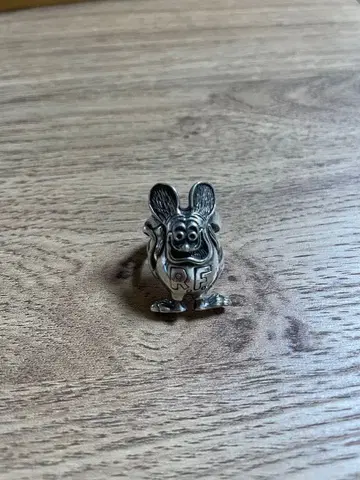 [ 레어 ] 랫 핑크 Rat Fink 실버 반지 925