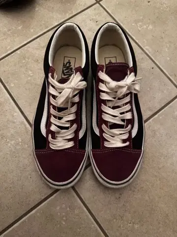 VANS 스니커즈 Prune/Black 빈티지 스웨이드