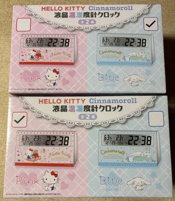 액정 온습도계 시계 헬로키티 시나모롤