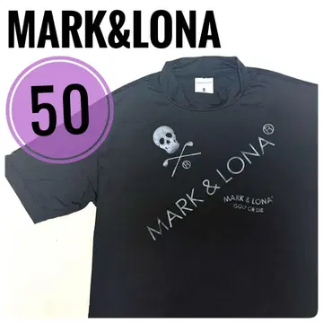 MARK&LONA 마크앤로나 모크넥 셔츠 블랙 사이즈 50