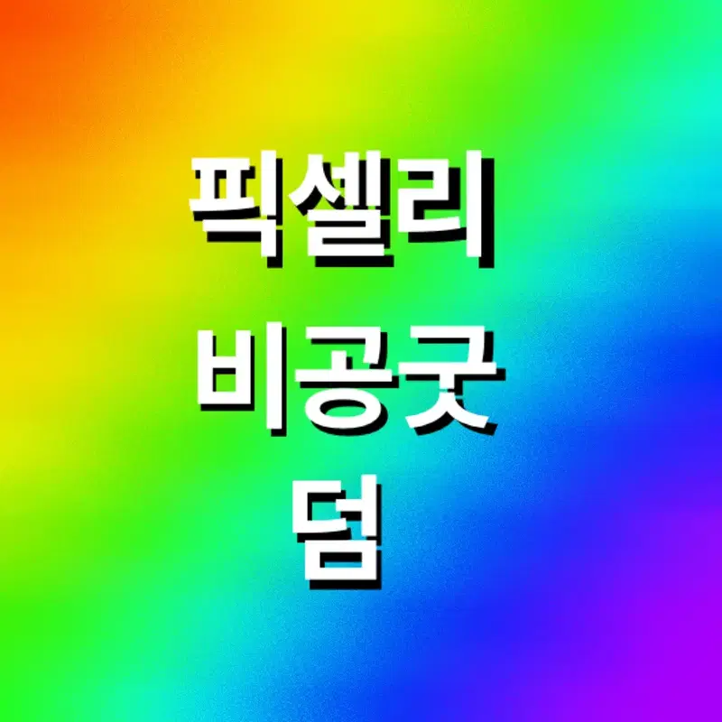 픽셀리 비공굿 덤