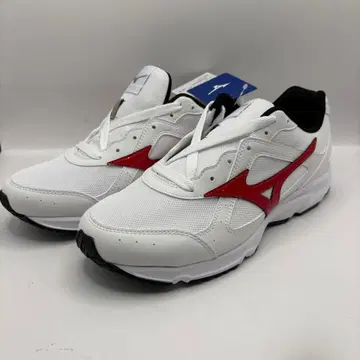 새상품 미사용 Mizuno 워킹 신발 화이트/레드 24.5cm