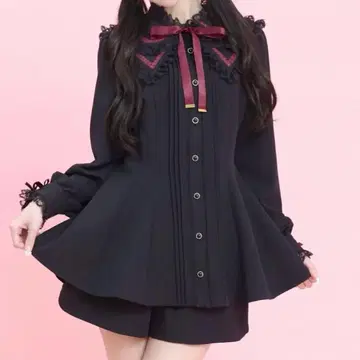시크릿 허니 탈착식 옷깃 셋업
