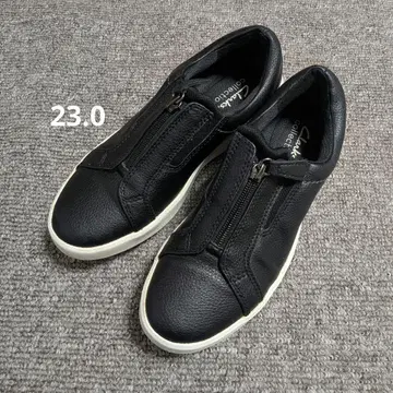 Clarks 클락스 프론트 지퍼 가죽 신발 레이튼 레이