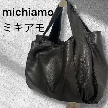 michiamo 미키아모 가죽 토트백 블랙 키프 소프트 가죽